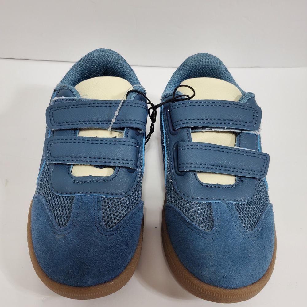 Cat & Jack Sneakers Toddler 10 Blue NWOT Hook Loop Mesh Suede Athletic Shoes
